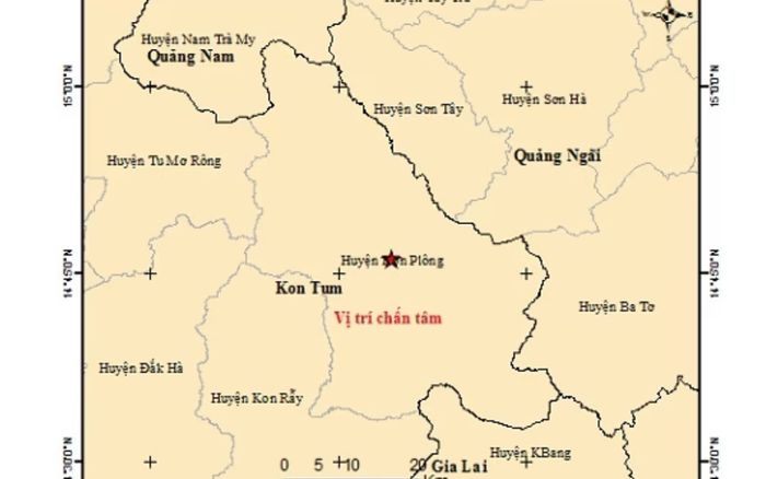 Kon Tum lại hứng chịu liên tiếp 6 trận động đất