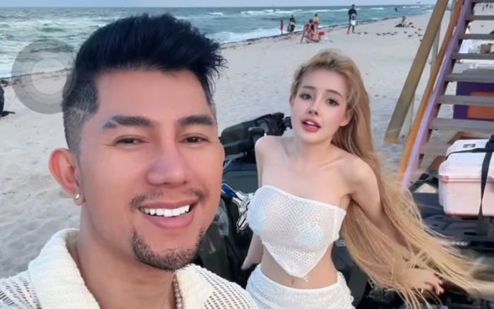 Clip Ngân 98 đi biển gây chú ý