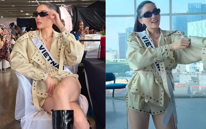 Hoa hậu Kỳ Duyên lộ chi tiết chưa kéo khoá quần