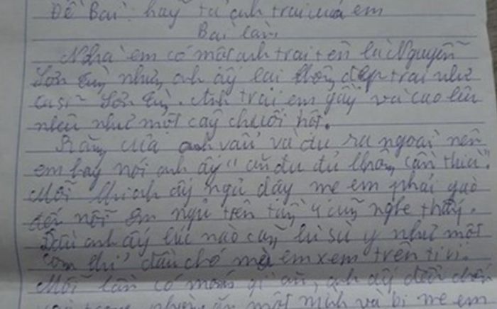 Bài văn tả anh trai với loạt chi tiết hài hước, nhân vật chính đọc xong 'giận tím người'