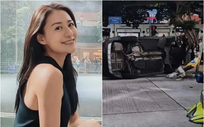 Nữ người mẫu đình đám nhập viên sau tai nạn lật xe ô tô