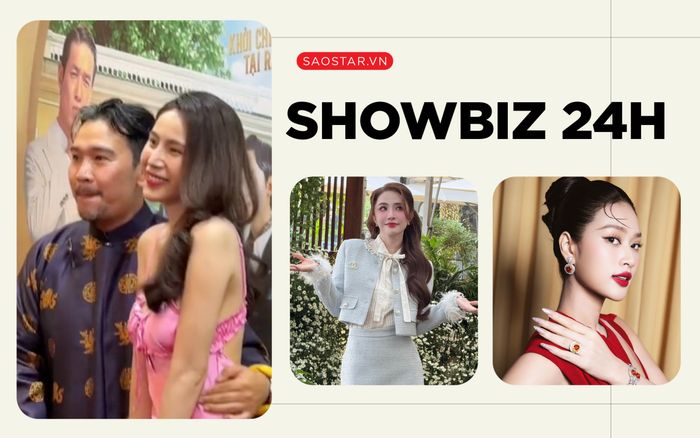 Showbiz 24h: Thuỷ Tiên gây xôn xao với bộ váy màu hồng, Quỳnh Nga được chàng trai cao to bế ẵm