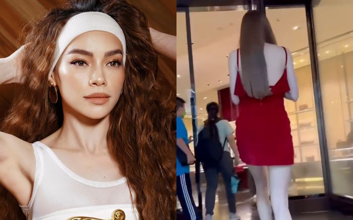 Ấn tượng với tấm lưng trần và đôi chân thon dài của Hồ Ngọc Hà