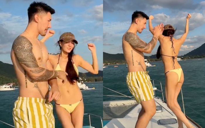 Nữ người mẫu nhún nhảy gây xôn xao