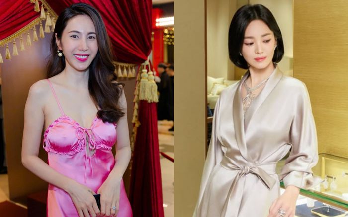 Mặc 'đồ ngủ' dự sự kiện Song Hye Kyo được khen, Thủy Tiên bị chê phản cảm