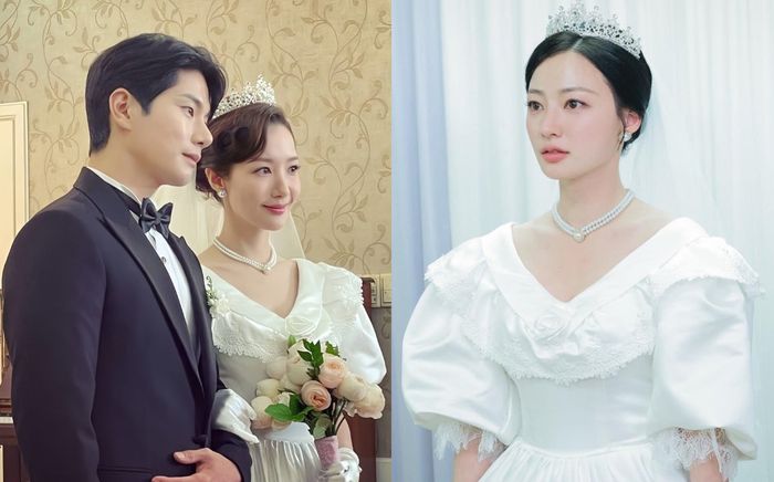Mẫu váy cưới cổ điển gây bão trong Cô Đi Mà Lấy Chồng Tôi: Park Min Young hay 'tiểu tam' mặc đẹp hơn?