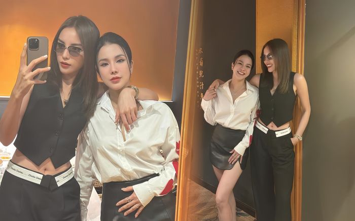 Chung khung hình cùng Hoa hậu Việt Nam, sắc vóc Diệp Lâm Anh thế nào?