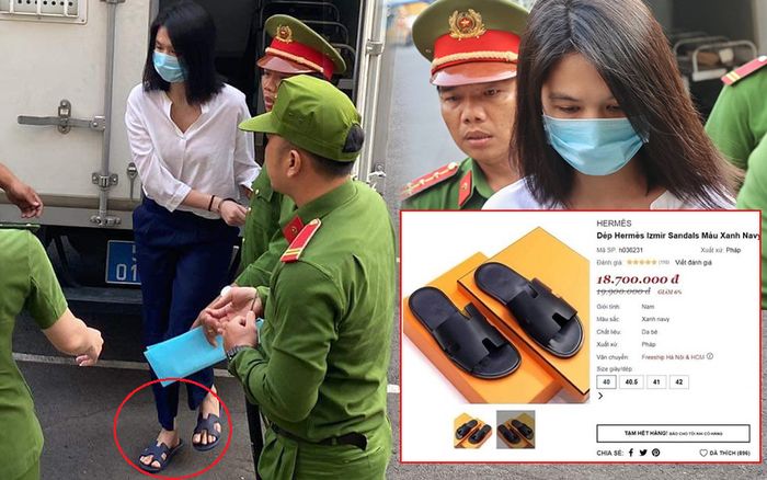 Đôi dép hàng chục triệu được Ngọc Trinh diện đến tòa bất ngờ gây chú ý