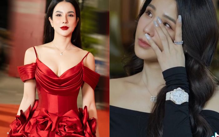 Diệp Lâm Anh rơi nước mắt cực sang, fan 'bóc giá' gần nửa tỷ đồng