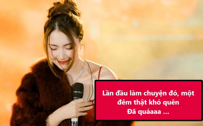 Hòa Minzy gây tò mò với dòng trạng thái lúc nửa đêm: 'Lần đầu làm chuyện đó'