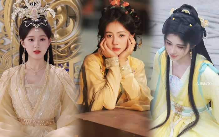 Tạo hình váy vàng của mỹ nhân Cbiz: Bạch Lộc – Triệu Lộ Tư đẹp mê mẩn, Cúc Tịnh Y nhìn cứ sai sai