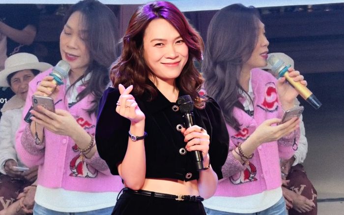 Mỹ Tâm hát ca khúc chưa từng thể hiện tặng bà con trong chuyến từ thiện