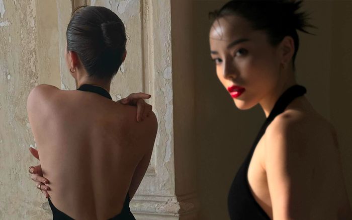 Kỳ Duyên đăng ảnh vỡ nét, khoe lưng trần nhưng để lộ khuyết điểm