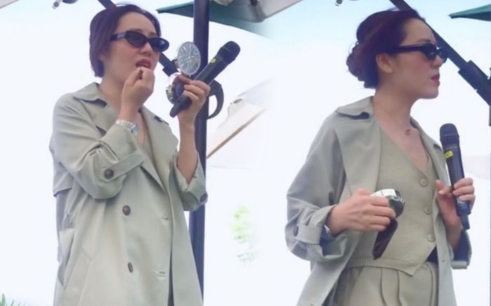 Nữ ca sĩ 'gây sốt' khi vừa đánh son vừa hát cực mượt trên sân khấu là ai?