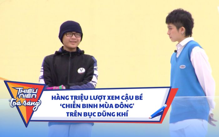 Hàng triệu lượt xem khoảnh khắc cậu bé 'chiến binh mùa đông' cảm ơn bố mẹ