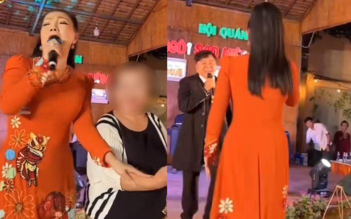 Nữ nghệ sĩ cải lương bị chỉ trích xem thường khán giả lên tặng hoa