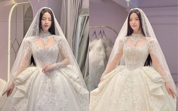 Váy cưới của Chu Thanh Huyền hoành tráng đến cỡ nào?