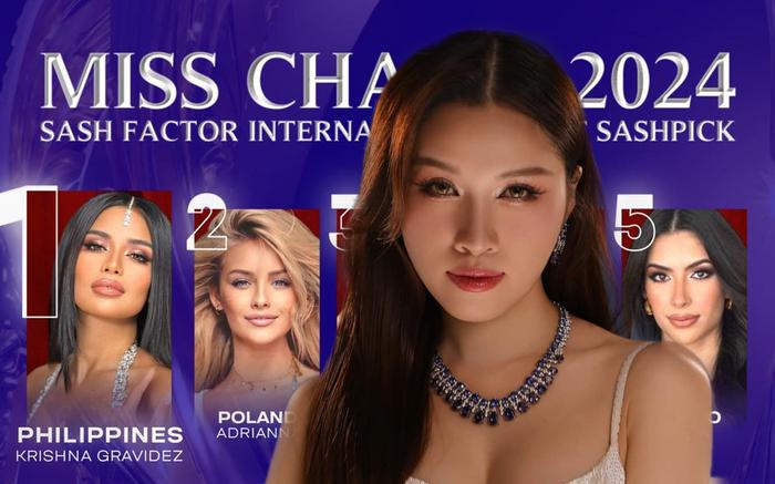 Đại diện Philippines được dự đoán đăng quang Miss Charm 2024