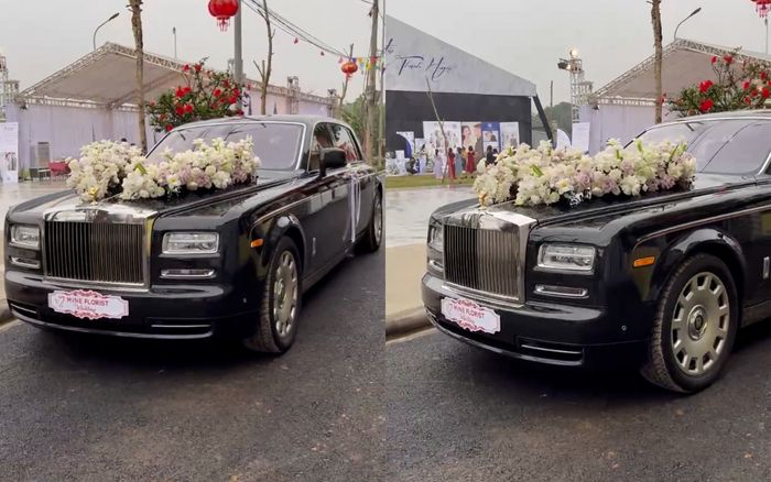 Rolls-Royce giá 15 tỷ rước dâu ở đám cưới Quang Hải - Chu Thanh Huyền