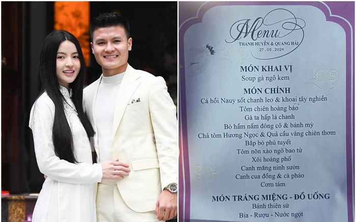 Tiệc cưới ở nhà Chu Thanh Huyền có món canh cua đồng và cà pháo