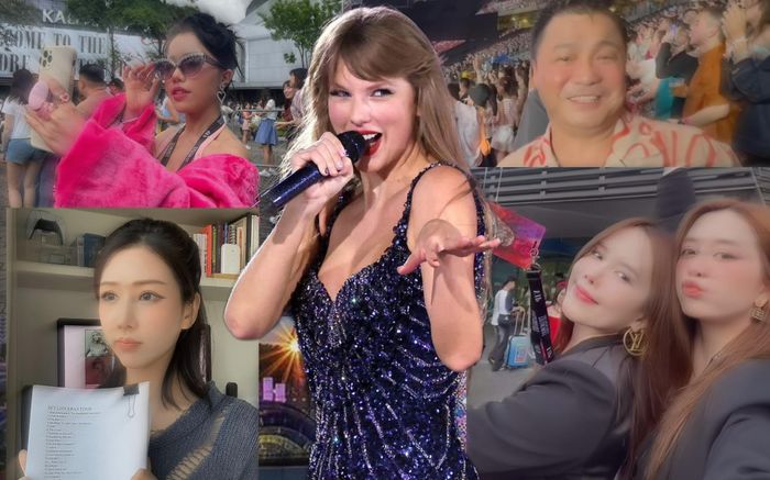 Lý Hùng, Thiều Bảo Trâm, Min,... và muôn kiểu 'đu show' Taylor Swift của sao Việt
