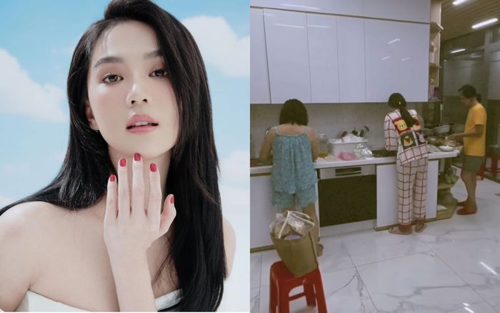 Ngọc Trinh chia sẻ khoảnh khắc hội ngộ người thân, vui vẻ trêu đùa bố ruột