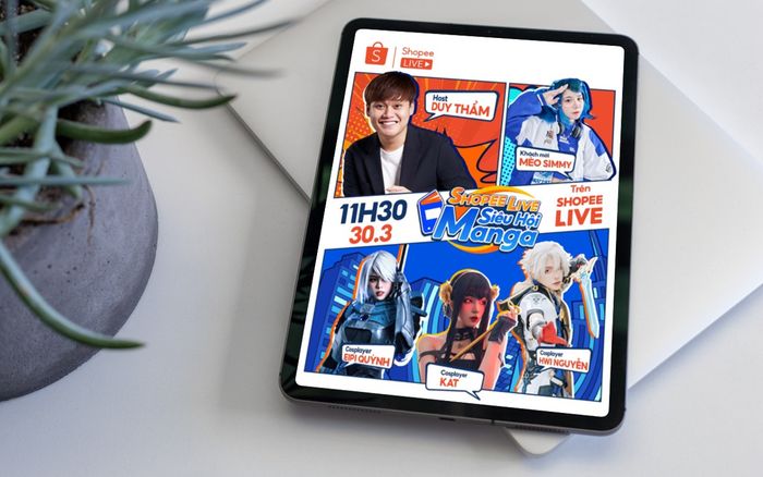 'Đi fes' online cùng Duy Thẩm, Mèo Simmy trên Shopee Live