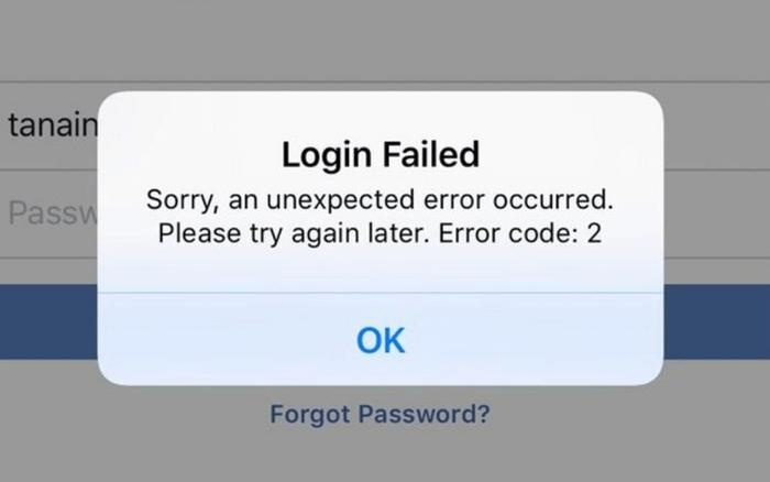 Facebook và Messenger bị lỗi