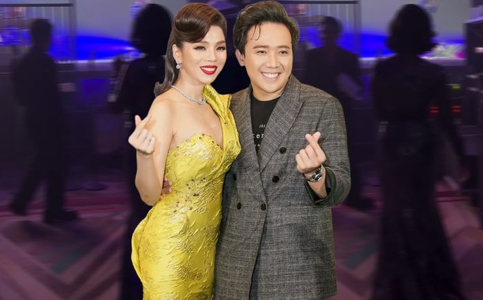 Trấn Thành - Lệ Quyên 'lơ nhau' ở cánh gà show diễn nước ngoài?