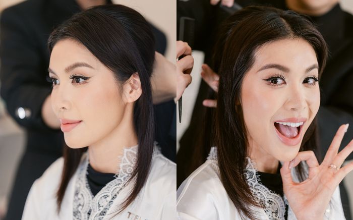 Hé lộ tông trang điểm của Minh Tú trong ngày cưới