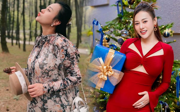 Cận ngày 'lâm bồn', Phương Oanh diện đồ gì?