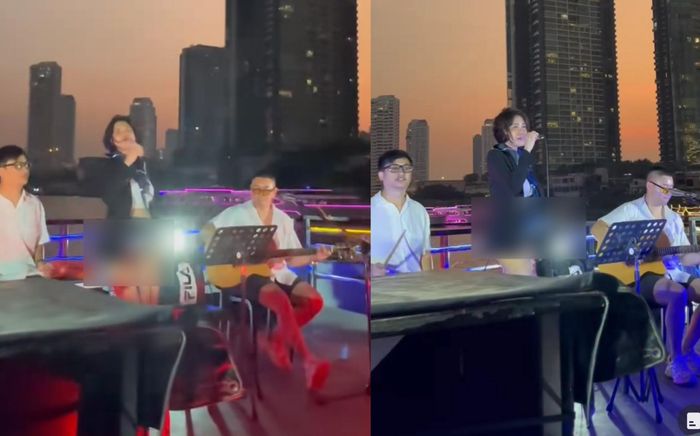 Nữ ca sĩ diện váy ngắn cũn cỡn đi hát, gặp sự vì gió lớn khiến người xem 'đỏ mặt'