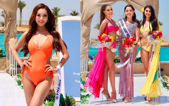 Trình diễn 'bốc lửa', Á hậu Việt vẫn trượt top 3 thí sinh xuất sắc nhất phần thi áo tắm