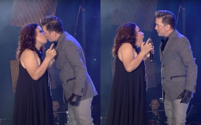 Nữ ca sĩ khoe khoảnh khắc được Đàm Vĩnh Hưng hôn trên sân khấu