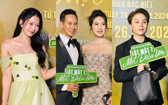 Vợ chồng Lý Hải - Minh Hà tay trong tay, Lê Bống khoe nhan sắc cực phẩm trên thảm đỏ
