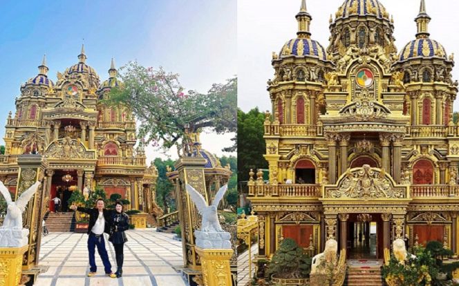 'Choáng' với lâu đài dát vàng gần 100 tỷ ở Nghệ An, gia chủ tiết lộ số tiền điện mỗi tháng càng thêm sốc