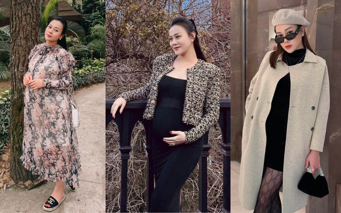Gu thời trang sang chảnh của Phương Oanh khi mang bầu