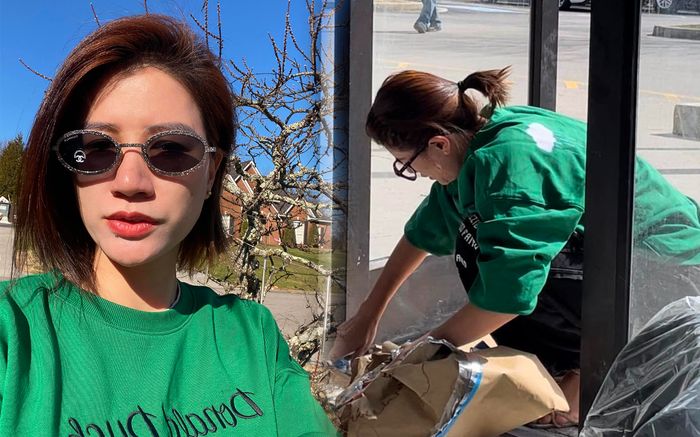 Nhan sắc xinh đẹp của cựu siêu mẫu Việt lấy chồng một năm đã qua Mỹ làm lao công