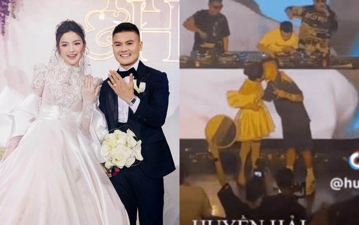 Quang Hải khóa môi Chu Thanh Huyền ở quán bar sau đám cưới