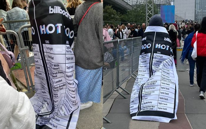 Góc 'flex': Fan mặc áo in BXH Billboard Hot 100 đi xem concert của Taylor Swift