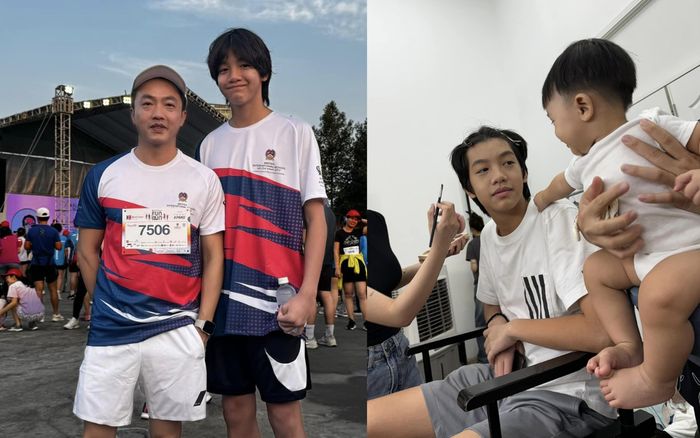 Cường Đô La đưa hai con trai 'chạy show', thần thái quý tử đầu lòng ngày càng cuốn hút