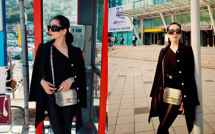 Lệ Quyên mang túi xách 200 triệu dạo phố