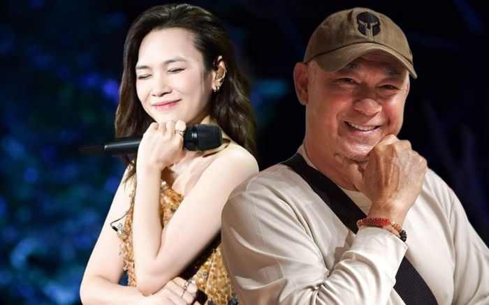 Tùng Yuki có hành động ân cần dành cho Mỹ Tâm trên sân khấu