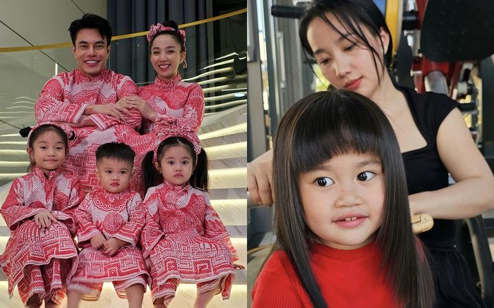 Vợ Lê Dương Bảo Lâm làm tóc cho con gái, kết quả khiến dân tình nhận xét bất ngờ