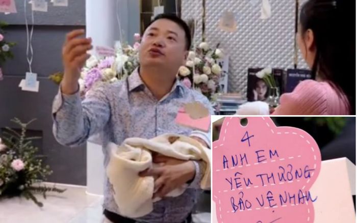 Đón cặp song sinh về nhà, Shark Bình làm một điều khiến dân mạng rơi nước mắt