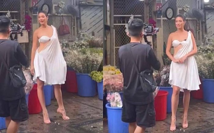 Vóc dáng của Lydie Vũ qua camera thường được khen ngợi