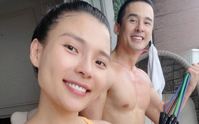 Chồng Thúy Diễm từng là 'bạn trai quốc dân', tuổi tứ tuần vẫn phong độ và vạm vỡ