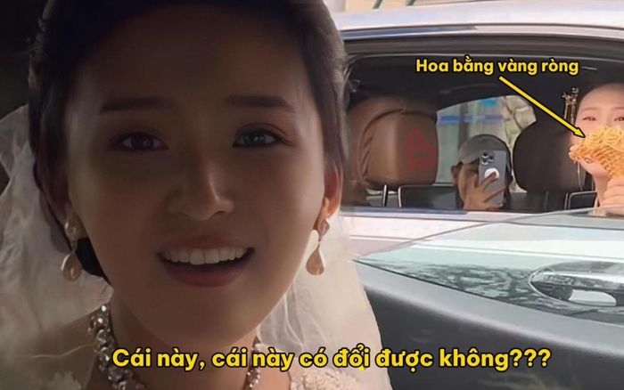 Hớn hở đổi hoa cưới, cô dâu tá hỏa khi đối phương giơ bó hoa bằng vàng trị giá 2 tỷ đồng