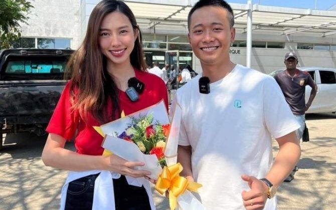 Hoa hậu Thùy Tiên đón tin vui cùng Quang Linh Vlogs