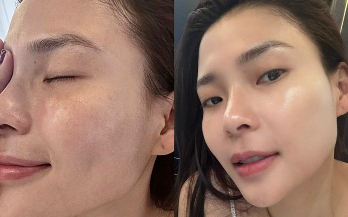 Bất ngờ với nhan sắc của Thuý Diễm khi để mặt mộc